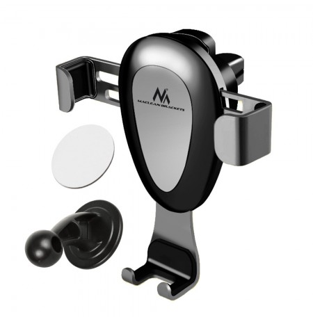 Maclean car phone holder, universal, for the ventilation grille, gravity, max. center distance 90mm, MC-324