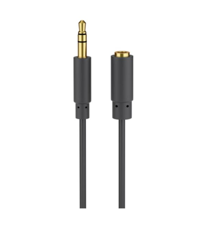 Goobay Headphone and audio AUX extension cable 3.5 mm 3-pin slim 97122