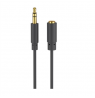Goobay | Headphone and audio AUX extension cable 3.5 mm 3-pin slim | 97122