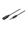 Goobay Headphone and audio AUX extension cable 3.5 mm 3-pin slim 97122