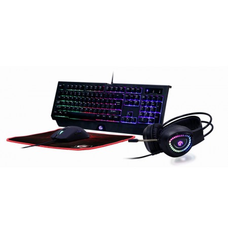 Gembird GGS-UMGL4-01 Gaming Set "Phantom" with 4in1 backlight, keyboard, mouse, pad, headphones