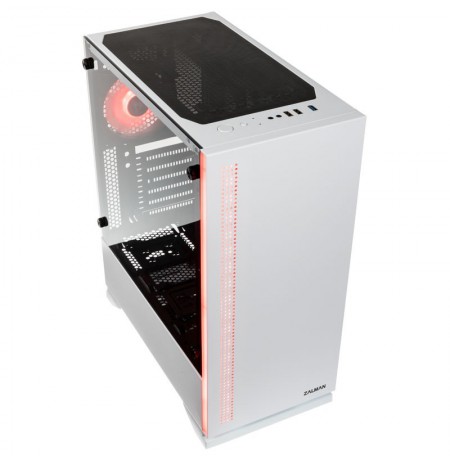Zalman S5 White ATX, RGB fan, T/G