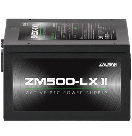 Zalman ZM500-LXII 500W, Active PFC, 85%, 200-240V, EU