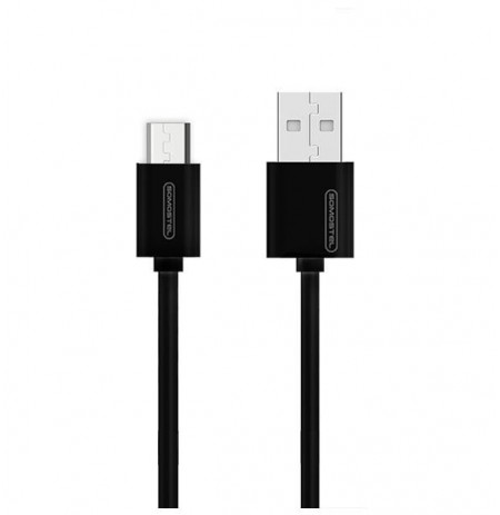 USB CABLE MICRO 3A BLACK SOMOSTEL 3100mAh QUICK CHARGER 1.2M POWERLINE SMS-BP02