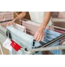Vileda 157336 laundry drying rack/line Floor-standing rack Black, Stainless steel