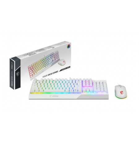 Klaviatūra ir pelė MSI VIGOR GK30 COMBO White