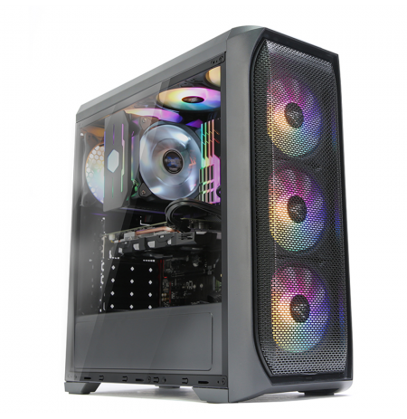 Zalman N5 MF ATX, RGB fan x4, Mesh
