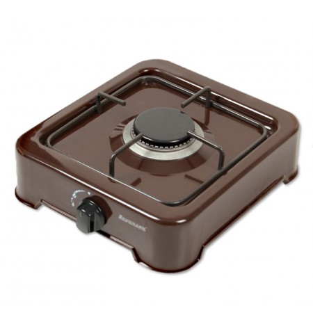 1-burner gas cooker Ravanson K-01BR (Brown)