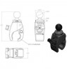 RAM Mounts Tough-Claw Small Clamp Base with Ball