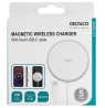 Bevieliks kroviklis DELTACO su magnetinio fiksavimo funkcija, tinka Apple iPhone 12/13, 1 m, baltas / QI-1034