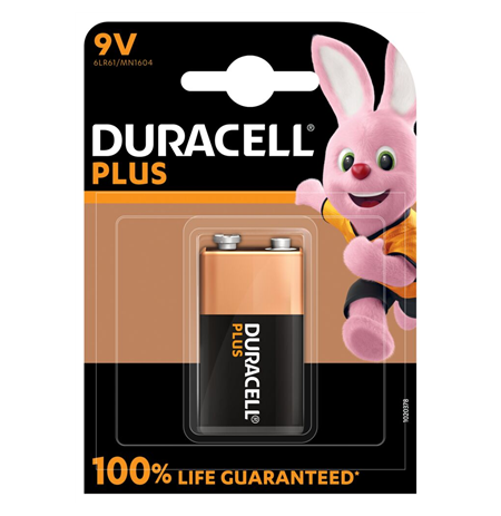 Duracell Plus MN1604 9V, Alkaline, 1 pc(s)