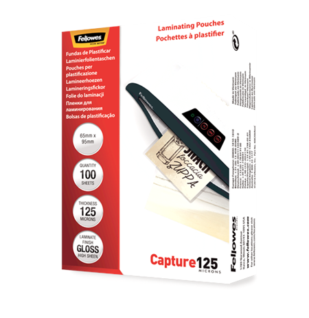 Fellowes Laminating Pouch - 65x95mm Glossy
