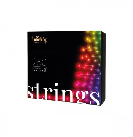 TWINKLY Strings 250 (TWS250STP-BEU) Smart Christmas tree lights 250 LED RGB 20 m