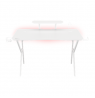 Genesis Gaming Desk Holm 320 RGB Headphone holder, Cup holder, Gamepad holder, Monitor shelf, Organizer cables, White