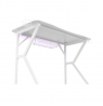Genesis Gaming Desk Holm 320 RGB Headphone holder, Cup holder, Gamepad holder, Monitor shelf, Organizer cables, White