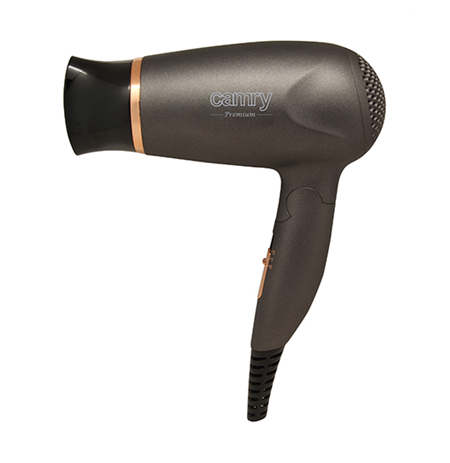 Camry Hair Dryer CR 2261 1400 W, Number of temperature settings 2, Metallic Grey/Gold