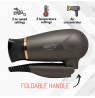 Camry Hair Dryer CR 2261 1400 W, Number of temperature settings 2, Metallic Grey/Gold