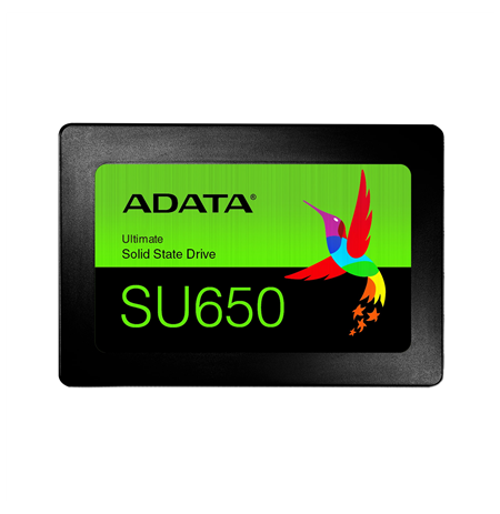 ADATA Ultimate SU650 256 GB, SSD form factor 2.5", SSD interface SATA 6Gb/s, Write speed 450 MB/s, Read speed 520 MB/s