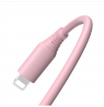 Tellur Silicone USB to Lightning cable 3A, 1m, pink