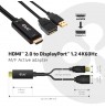 CLUB3D HDMI 2.0 TO DISPLAYPORT 1.2 4K60HZ HDR M/F ACTIVE ADAPTER Black