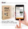 CLUB3D Ultra High Speed HDMI™ Certified Cable 4K120Hz 8K60Hz 48Gbps M/M 5m/16.4ft