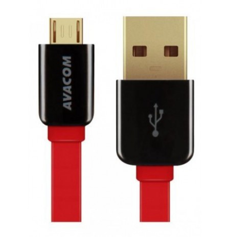 AVACOM MIC-40R USB CABLE - MICRO USB, 40CM, RED