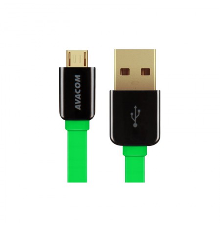 AVACOM MIC-120G USB CABLE - MICRO USB, 120CM, GREEN