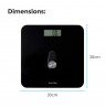 Salter 9224 BK3R Eco Power Digital Bathroom Scale black