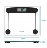 Salter 9208 BK3R Compact Glass Electronic Bathroom Scale