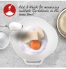 Salter 1024 WHDR14 Digital Kitchen Scales with Dual Pour Mixing Bowl white