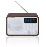 Portable radio with Bluetooth and USB BLAUPUNKT PP7BT, colour: brown wood/white