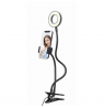Gembird Selfie ring light with phone holder | Gembird | Selfie ring light with phone holder | LED-RING4-PH-01 | ABS + metal | Bl