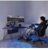 NanoRS RS155 Foldable Steel Gaming Steering Wheel Stand Pedals Holder Adjustable Non Slip