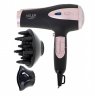 Adler Hair Dryer AD 2248b ION 2200 W, Number of temperature settings 3, Ionic function, Diffuser nozzle, Black/Pink