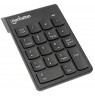 Manhattan Numeric Keypad, Wireless (2.4GHz), USB-A Micro Receiver, 18 Full Size Keys, Black, Membrane Key Switches, Auto Power
