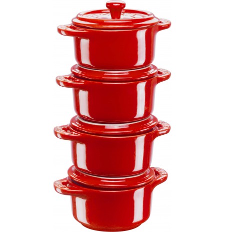 STAUB 4 keramika dengtų puodų rinkinys Gift Giving