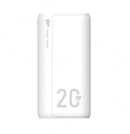 Powerbank Silicon Power QS15 20000mAh QC3.0+PD 2xUSB A, 1x mUSB + 1x USB C, biały