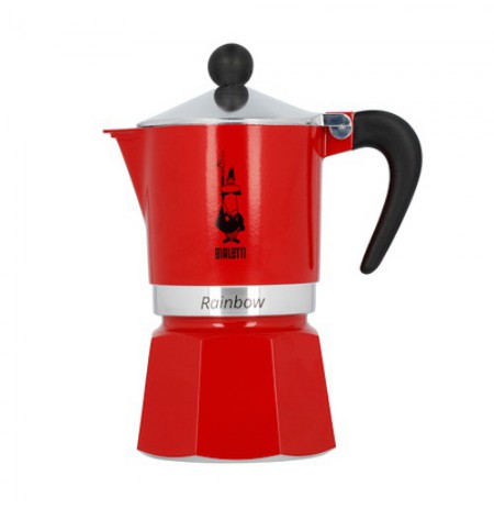 Bialetti Rainbow 6tz red coffee machine