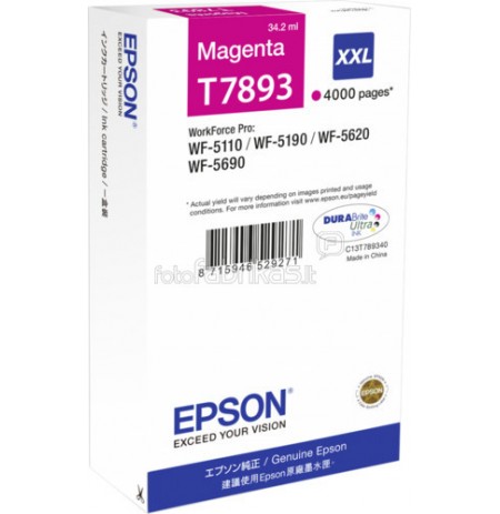 Epson T7893 Ink Cartridge XXL Magenta