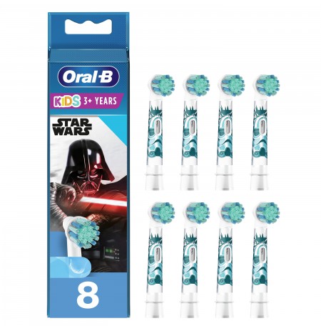 Šepetėlių antgaliai BRAUN Kids Star Wars 8szt