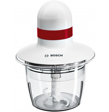 Bosch MMRP1000 electric food chopper 0.8 L 400 W Red, Transparent, White