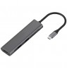 Adapteris USB Type-C - 2 x USB 3.0, Type-C PD, HDMI