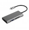 Adapteris USB Type-C - 3 x USB 3.0, Type-C PD, HDMI, SD, TF
