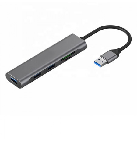 Adapteris USB 3.0 - 3 x USB 3.0, HDMI, SD, TF