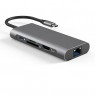 Adapteris USB Type-C - 2 x USB 3.0, 1x USB 2.0, 1x Type C (PD), HDMI, SD, RJ45