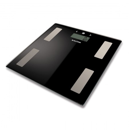 Salter 9150 BK3R Black Glass Analyser Bathroom Scales