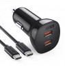 Kroviklis CHOETECH 2xUSB-C: 12-24V, 40W, QC3.0+ PD