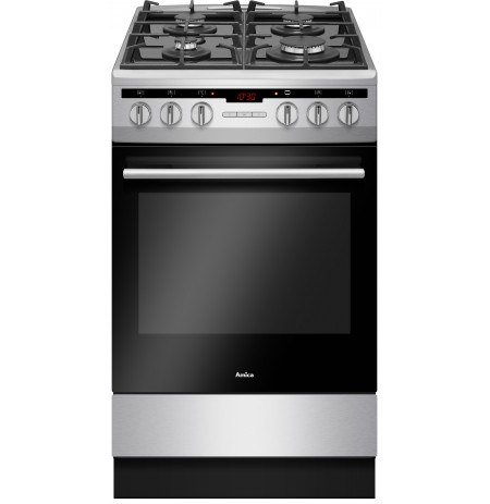 Amica 57GcES3.33HZpTaA(Xx) Freestanding cooker Gas Stainless steel A