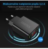 CHOETECH WALL CHARGER 3 X USB 15W LED BLACK C0027