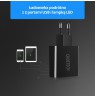 CHOETECH WALL CHARGER 3 X USB 15W LED BLACK C0027
